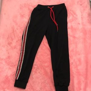 Black track pants